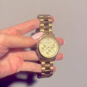 Women's Runway Chronograph Gold-Tone Stainless Steel Bracelet Watch, 38mm